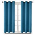 Short Curtains for Small Window 54 Inch Long (Steel Blue / 38"W x 54"L (Pack of 2))