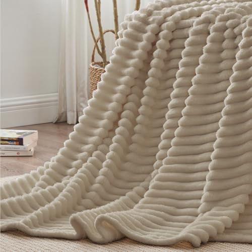 Ribbe Blankets Queen Size for Bed (Linen / Queen(90"x90"))