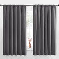 Blackout Curtain Panels for Window (Grey / 70"W x 63"L (Pack of 2))
