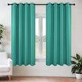 Blackout Curtains 45 Inch Length 2 Panels Set (Peacock Blue / 52"W x 45"L (Pack of 2))