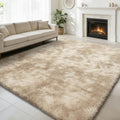 9x12 Fluffy Area Rugs for Living Room Bedroom (Mottling Beige / 9' x 12' (Rectangular))