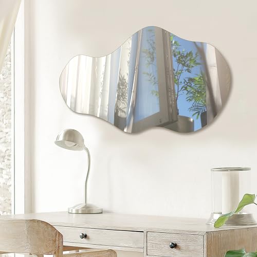 Irregular Wall Mirror Asymmetrical Mirror (28"L x 17"W)