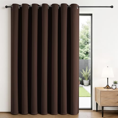 Blackout Patio Sliding Door Curtains (Chocolate / 100"W x 84"L (Pack of 1))