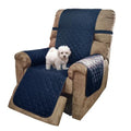 Reversible 23''Recliner Small Chair Cover (Navy/Taupe / 23''recliner-small)