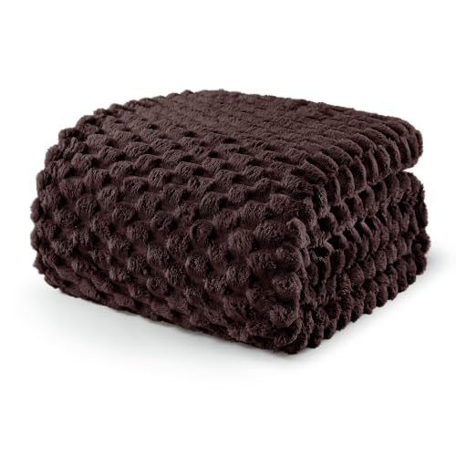 3D Fleece Twin Size Blanket for Bed (Coffee / Twin ( 60x80 IN ))