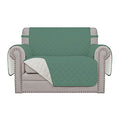 Oversized Chair Sofa Slipcover Reversible Sofa Cover Water Resistant Couch Cover Furniture Protector Cover with Elastic Straps for Pets Dog (Cyan/Ivory / Small-XL Chair)