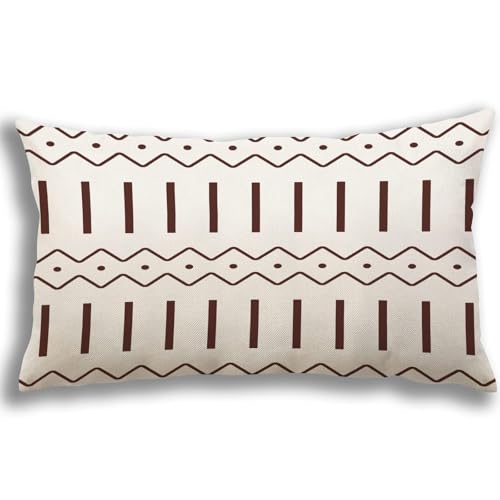Pillow Covers 12x20 Set of 4 (Coffee / 20" x 12" (Pack of 4))