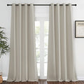Blackout Natural Curtain for Living Room (Natural / 52"W x 120"L (Pack of 1))
