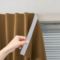 Self Adhesive Curtains (59"W x 84"L (Pack of 1) / Brown)