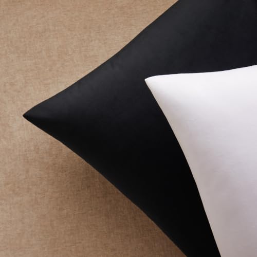 22x22 Decorative Velvet Throw Pillow Covers Set of 2 (White / 22" x 22" (Pack of 2))
