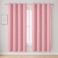 Pink Thermal Blackout Curtains (Pink / 52"W x 72"L (Pack of 2))