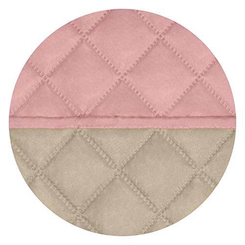 Reversible Recliner Chair Covers Couch Covers for Dogs (Small Recliner / Pink/Beige)