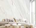 Brown and White Marble Wallpaper Mural Peel and Stick 137"x100" (ZZ-018 / 137" x 100")