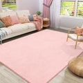 Modern Area Rugs for Bedroom Living Room (4' x 6' (Rectangular) / Pink)
