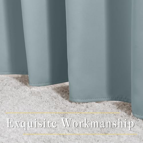 Living Room Curtains for Windows 84 inch Long (Stormy Sea / 52"W x 84"L (Pack of 2))