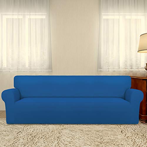 Stretch Couch Covers for Sofa 4 Seater Slipcovers Classic Blue (XX-Large 4-Seater Sofa / Classic Blue)