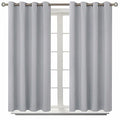 Room Darkening Curtains 45 Inches Long (Light Grey / 52"W x 45"L (Pack of 2))