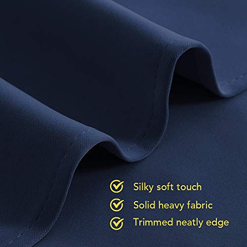 Blackout Draperies Curtains (Navy / 70"W x 54"L (Pack of 2))