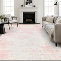 10x12 Area Rug Living Room (Pink White / 10' x 12' (Rectangular))