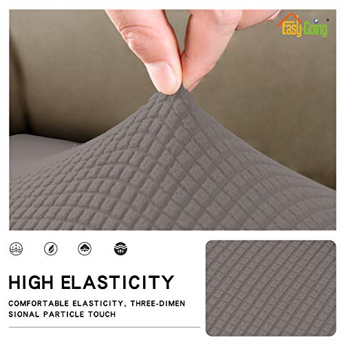 Stretch 1 Piece Couch Cushion Cover for Sofa (Large / Taupe)