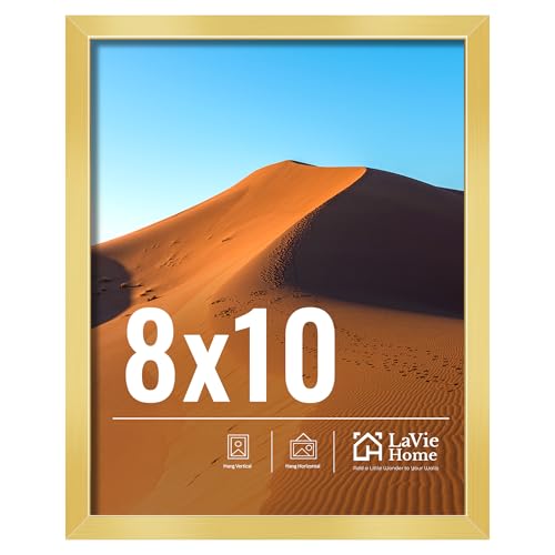 8x10 Picture Frame for Wall Display (Gold / 8x10)