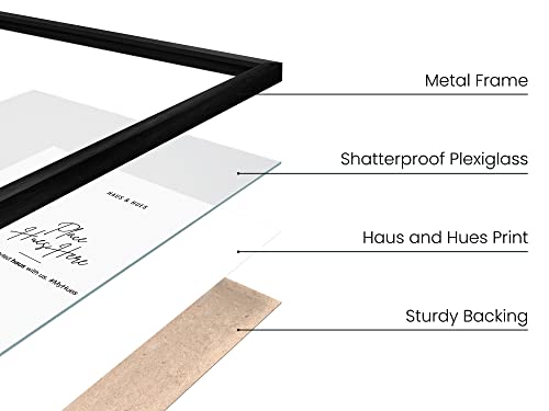 24x36 Black Metal Picture Frame (Set of 01 / Black Metal / 24x36 in)