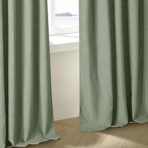 Sage Green 120 Inch Curtains High Ceiling Tall Curtains 2 Panels Set (Sage Green / 40"W x 120"L (Pack of 2))