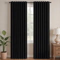 Blackout Curtains for Bedroom (Black / 42"W x 54"L (Pack of 2))