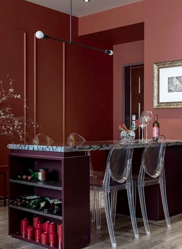 78.7''x17.7''Brick Red Peel and Stick Wallpaper Contact Paper Modern Self Adhesive Wall Paper Removable Textured Solid Color Shelf Cabinet Vinyl Roll (Brick Red / 78.7" x 17.7")