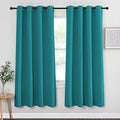 Blackout Window Curtains & Drapes (Peacock Teal / 52"W x 72"L (Pack of 1))