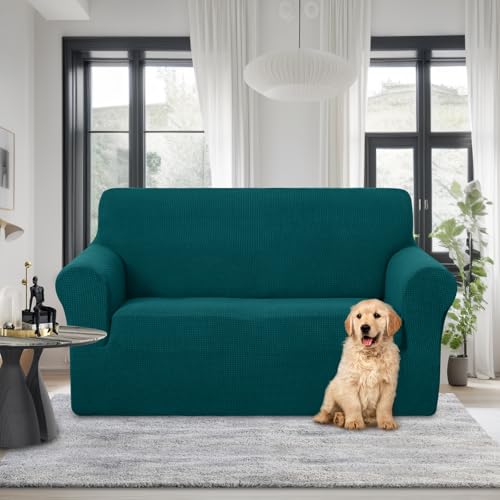 Loveseat Cover Stretch Couch Cover Sofa Slipcover (Blue / Loveseat)