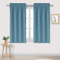 Blackout Curtains for Bedroom Living Room 38 x 45 Inch Long 2 Panels (Stone Blue / 38"W x 45"L (Pack of 2))