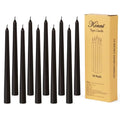 0.87×10 Inch Black Taper Candles (Black)