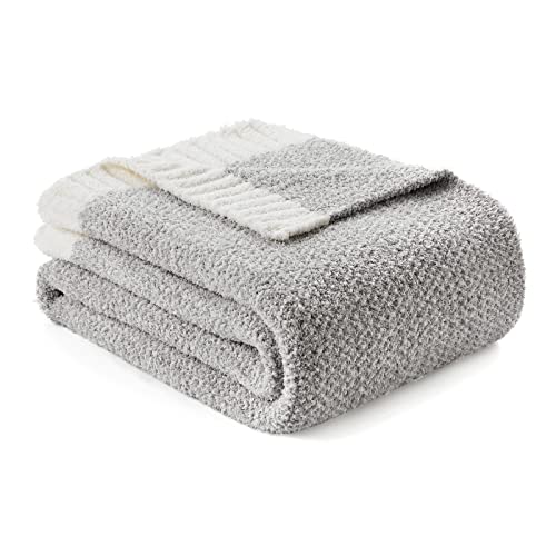 Buttery Grey Throw Blanket for Couch (Heather Grey / Throw (50"x60"))
