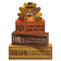 4 Pcs Thanksgiving Turkey Decor for Home Cozy Fall Table Decoration (Cozy Thanksgiving)