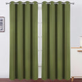 Blackout Curtains 52 x 120 Inch Long Olive Green Curtains Set of 2 Panels Room Darkening Curtains for Bedroom and Living Room (Olive Green / 52"W x 120"L (Pack of 2))