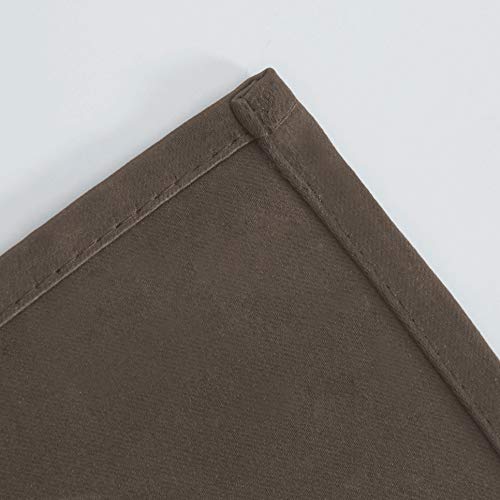 Chocolate Brown Thermal Blackout Curtains (Chocolate Brown / 52"W x 84"L (Pack of 2))