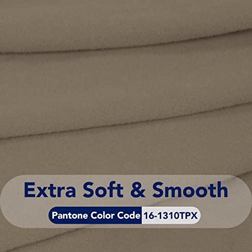 Stretch Oversized Couch Covers Fleece Sofa Slipcovers Natural (X-Large Oversized Sofa / Natural)