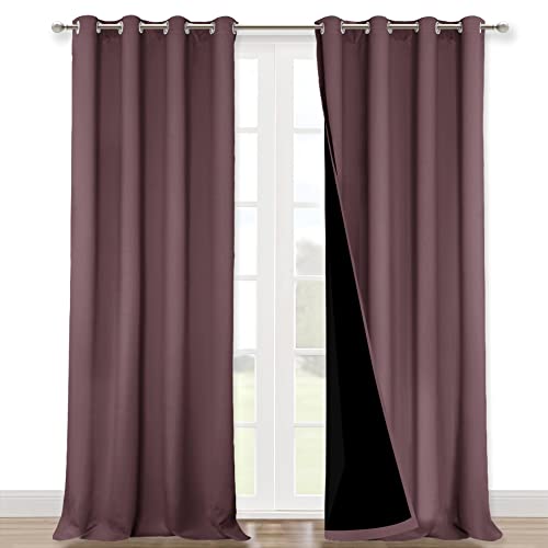 100% Blackout Blinds (Dry Rose / 46"W x 96"L (Pack of 2))