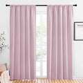 Living Room Curtains for Window (Baby Pink / 52"W x 84"L (Pack of 2))