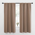 Kitchen Window Blackout Curtains (Cappuccino / 34"W x 63"L (Pack of 2))