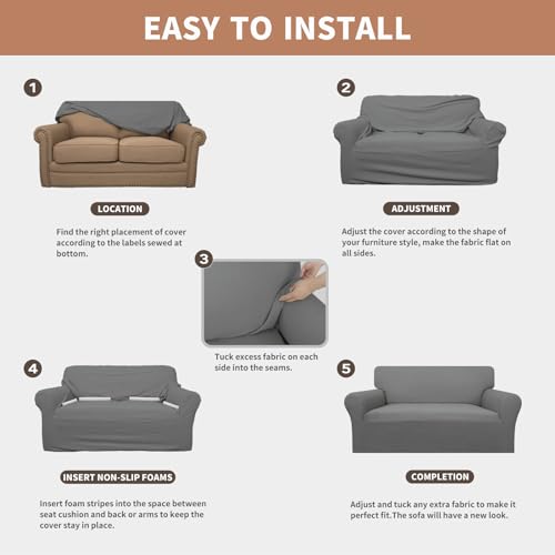 100% Waterproof Chair Couch Cover (Grey / Chair)