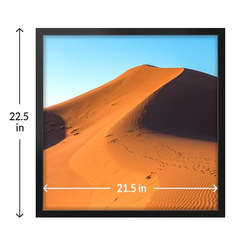 22x22 Picture Frame for Wall Display (Black / 22x22)