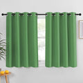 Kitchen Short Blackout Curtain and Drape (Froest Green / 52"W x 45"L (Pack of 1))