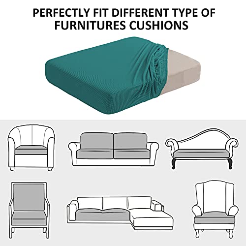 Water Repellent Sofa Cushion Covers (Large / Dark Teal)