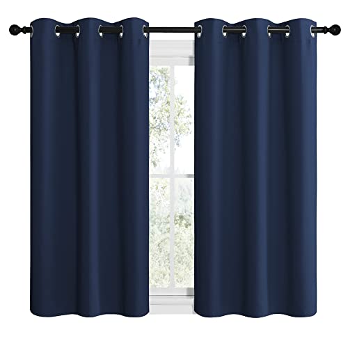 Blackout Curtain Panels (Navy / 42"W x 48"L (Pack of 2))