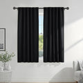 Blackout Curtains 63 inch Length (Black / 42"W x 63"L (Pack of 2))