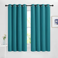 Peacock Teal Blackout Nursery Curtains (Peacock Teal / 46"W x 63"L (Pack of 2))