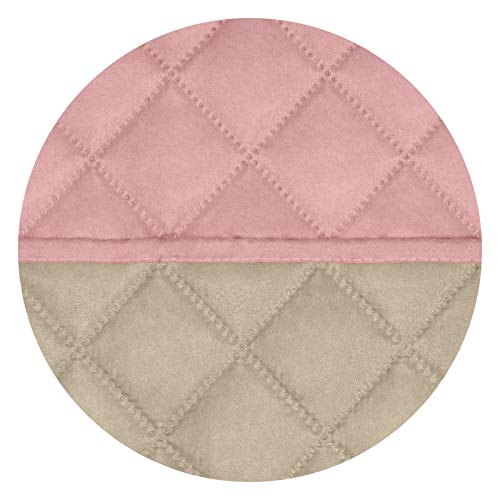 Reversible Recliner Chair Covers Couch Covers for Dogs (Large Recliner / Pink/Beige)