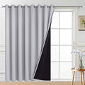 Light Grey Blackout Patio Door Curtain Panels W100 x L96 (100"W x 96"L (Pack of 1) / Light Grey)